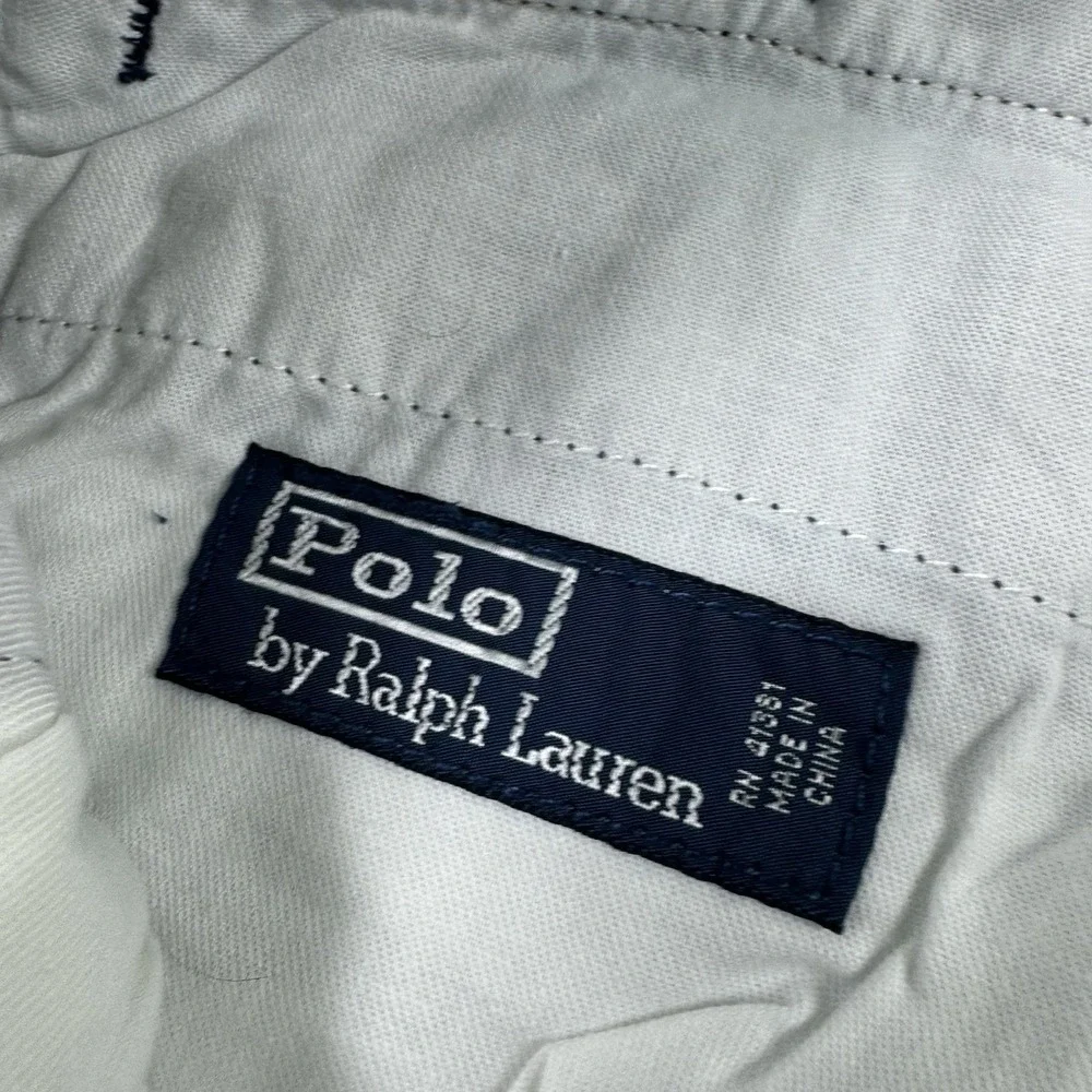 Polo Ralph Lauren Multicolor VTG Madras Cinch Back Chino Short Size 38